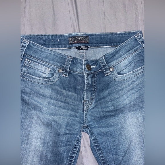 Silver Jeans Women's Flare Blue Denim - Picture 2 of 7